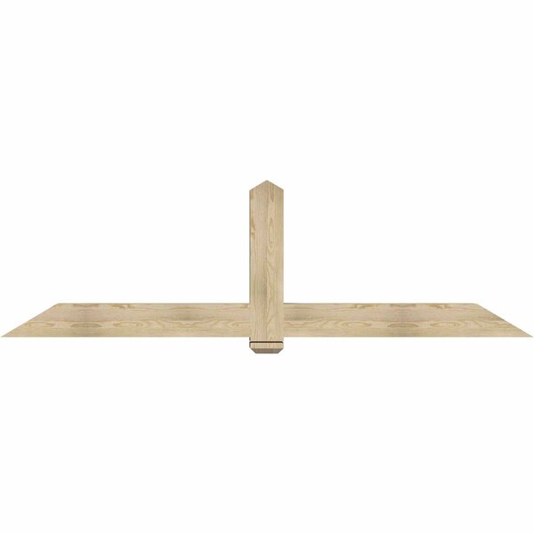 Ekena Millwork Eugene Rough Sawn Timber Gable Bracket, Douglas Fir, 96"W x 28"H x 6"D x 6"F, 7/12 Pitch GBW096X28X0606EUG00RDF - main